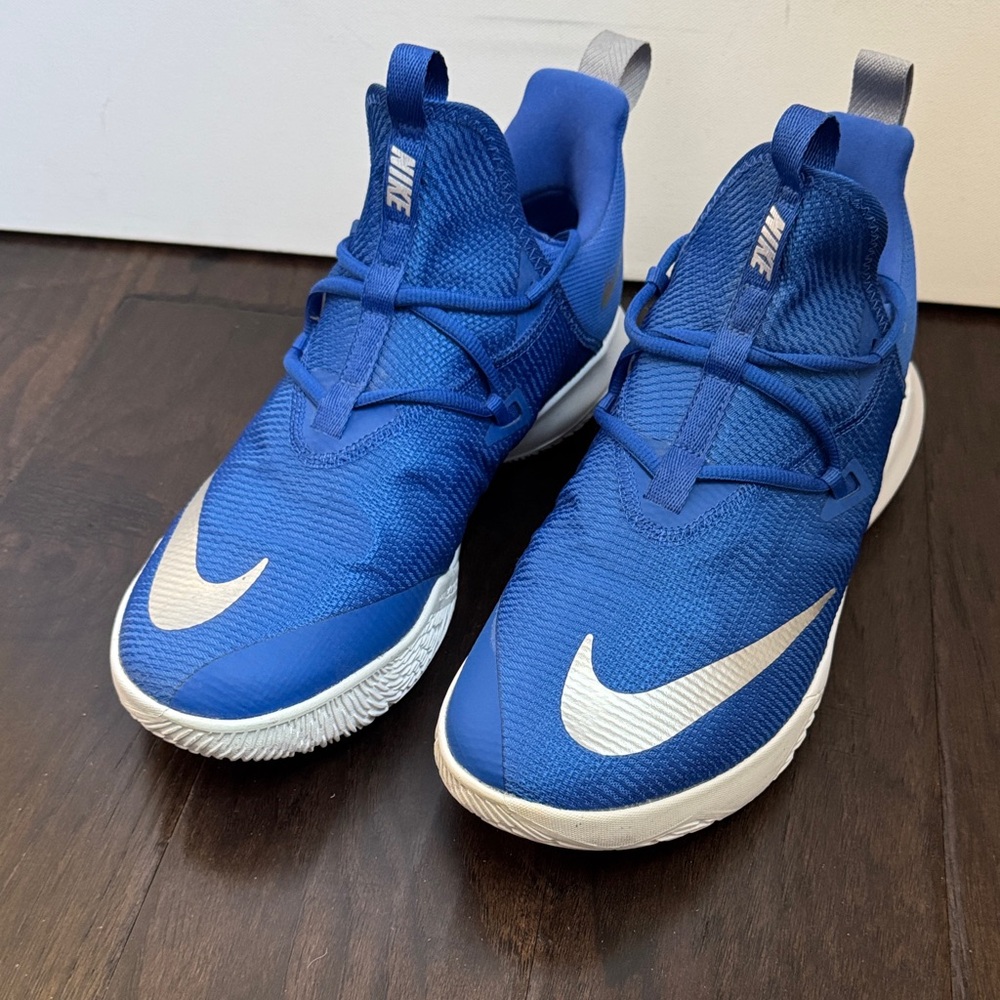 Nike Royal Blue Athletic Sneakers with Silver Swoosh